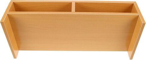 حامل شاشة كمبيوتر خشبي مزدوج الطبقة منظم رف سطح المكتب لمكتب المكتب مع لمسة نهائية كلاسيكية من الخشب الطبيعي in Kuwait