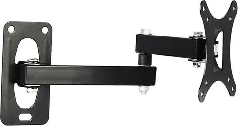 Wall-mounted flat panel rotatable monitor adjustable steel plate with screws TV bracket set suitable for 10-24 inches in Saudi Arabia