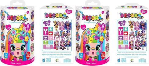 Decora Girlz 5" Collectible Dolls, 8 Surprises to UNbox, Fun Fashions & Stickers, 9 to Collect in Saudi Arabia