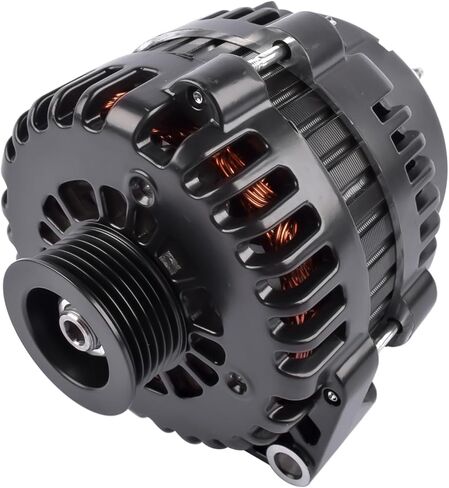 GELUOXI 220A 12V Black Alternator 4-Pin AD244 6 Grooves Replacement for GM LS Based Trucks Vans SUV Applications 1999-2006 in Saudi Arabia