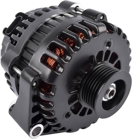 GELUOXI 220A 12V Black Alternator 4-Pin AD244 6 Grooves Replacement for GM LS Based Trucks Vans SUV Applications 1999-2006 in Saudi Arabia