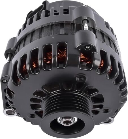 GELUOXI 220A 12V Black Alternator 4-Pin AD244 6 Grooves Replacement for GM LS Based Trucks Vans SUV Applications 1999-2006 in Saudi Arabia