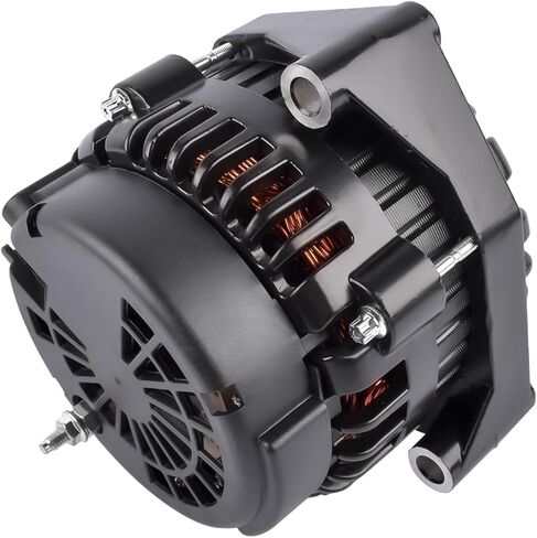 GELUOXI 220A 12V Black Alternator 4-Pin AD244 6 Grooves Replacement for GM LS Based Trucks Vans SUV Applications 1999-2006 in Saudi Arabia