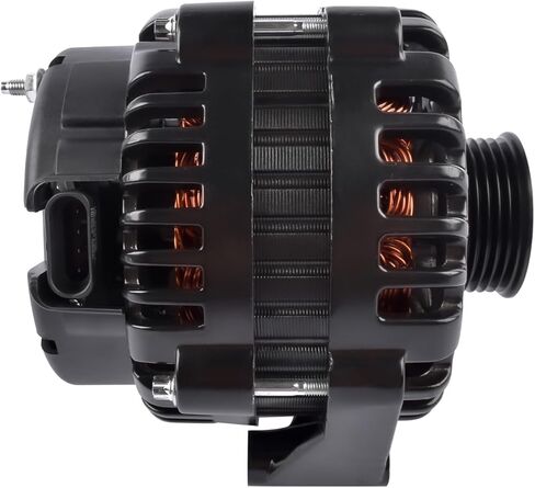 GELUOXI 220A 12V Black Alternator 4-Pin AD244 6 Grooves Replacement for GM LS Based Trucks Vans SUV Applications 1999-2006 in Saudi Arabia