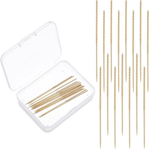 15Pcs Snag Nab It Tool 2.36 x 0.03 Inch Snag Repair Needle Tool with Case, Leather Stitching Needles for Woven Knitted Cloth Garments Drapes in Saudi Arabia