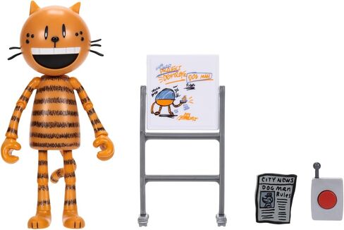 فيلم Dog Man Movie 5 بوصة Petey شخصية عمل مفصلية ، وجمع جميع شخصيات الحركة والألعاب الفخمة من قبل Jakks Pacific ، استنادًا إلى الفيلم in Kuwait