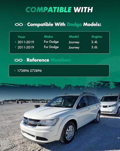 SCITOO Complete Strut Coil Spring Assembly for 2011 2012 2013 2014 2015 2016 2017 2018 2019 for Dodge Journey (Rear Pairï¼‰ in Saudi Arabia