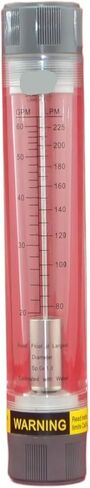 LZM-25G Pipeline water/air acrylic rotameter industy flow meter[6-60GPM/30-225LPM] Female 1"BSPT or NPT in Kuwait