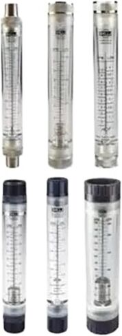 LZM-25G Pipeline water/air acrylic rotameter industy flow meter[6-60GPM/30-225LPM] Female 1"BSPT or NPT in Kuwait