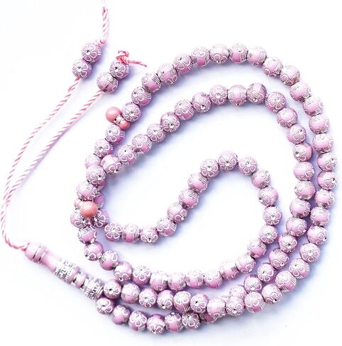 8MM Tasbih صلاة الخرز الصلاة الإسلامية الخرزات المسبحة الإسلام إسلام Misbaha Tasbeeh Sibha 99 صلاة حبات قلادة اليد (الأخضر) in Kuwait