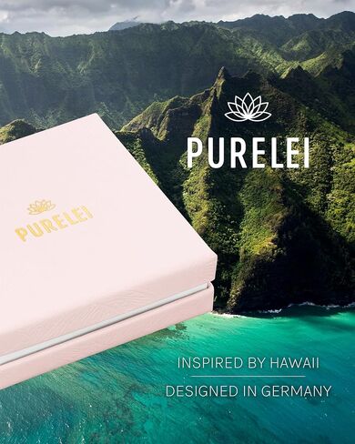 PURELEI® Rose Quartz Earrings (gold) – 18K Gold plated stainless steel jewelry – waterproof earrings for women – 0.17 inch pearl – Fashion jewelry for your individual look in Kuwait