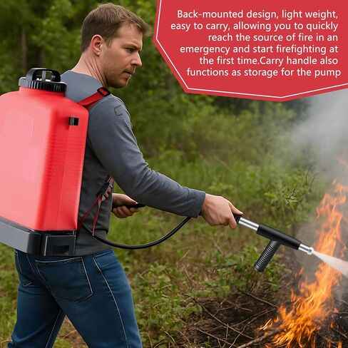 Xuhal 5.28 Gallon Backpack Water Fire Extinguisher, Refillable Manual Sprayer for Home, Warehouse & Emergency Fire Control(Red) in Kuwait