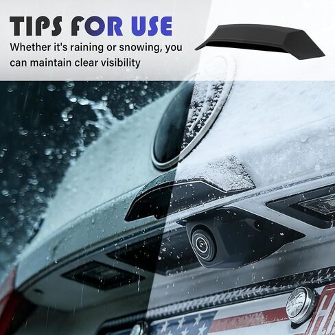 New Car Backup Camera Rain Shield,Wider & Longer Backup Camera for Car Rain Shield to Block Rains Water,Silicone Cars Rear View Backups Cameras Cover with Adhesive Backing in Kuwait