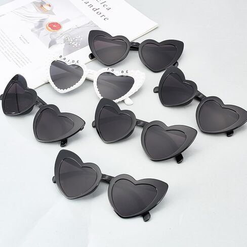 10PCS Heart Bride Sunglasses Bachelorette Party Favors Sunglasses Decorations Bride to Be Accessories Glasses for Wedding in Kuwait