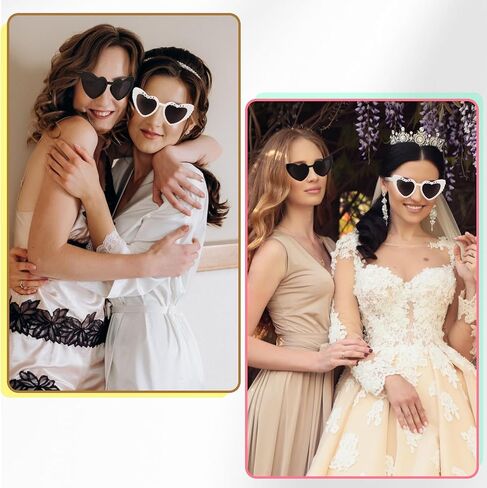 10PCS Heart Bride Sunglasses Bachelorette Party Favors Sunglasses Decorations Bride to Be Accessories Glasses for Wedding in Kuwait