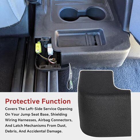 71874-08040-C0 غطاء قاعدة مقعد القفز الثامن، 8 مقاعد في الصف الثاني للمقعد الأوسط السفلي وحامل الأكواب في المنتصف وفتحة الخدمة ودرع الوسادة متوافق مع 2021-2026 Toyota Sienna FWD 8-Passenger LE XLE in Kuwait