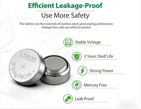 30 حزمة 1.5 فولت AG4 LR626 بطارية زر قلوية L626 LR626 LR66 SR626 377 SR626SW بطاريات عملة خلايا للساعات الآلات الحاسبة اللعب in Kuwait