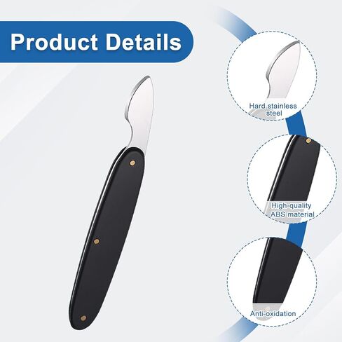 Watch Back Opener Tool Watch Case Knife Watchmaker Tools 20mm Width Watches Back Case Opener Remover Removal Knife Watches Bezel Removal Tool Aluminum Handle Repair Replacing, Black in Kuwait