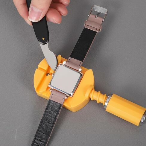 Watch Back Opener Tool Watch Case Knife Watchmaker Tools 20mm Width Watches Back Case Opener Remover Removal Knife Watches Bezel Removal Tool Aluminum Handle Repair Replacing, Black in Kuwait