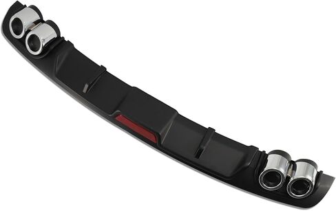 Universal Car Rear Bumper Lip Diffuser 4 Holes Exhaust Pipe Black 50inch Rear Bumper Lip Spoiler in Kuwait