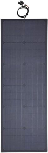 Lensunsolar 30W 12V ETFE Black Flexible Solar Panel, 23.6x13.8in, ETFE Black Thin, Slim Semi-Flexible PERC Mono High Efficiency Solar Cells 12 Volt for Battery Charge Marine RV Campers Boats Tent in Saudi Arabia