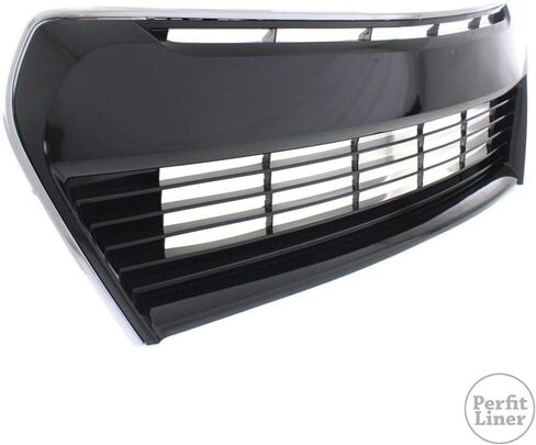 Perfit Liner New Replacement Parts Front Chrome Black Bumper Grille Grill Compatible for 2014-2016 Toyota Corolla S Fits TO1036150 5310202210 in Kuwait