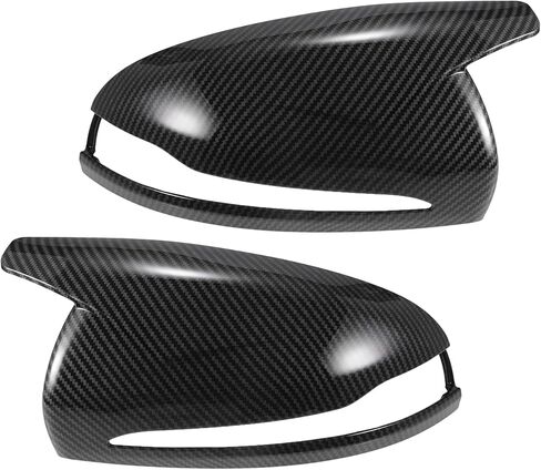 X AUTOHAUX Pair Car Rear View Driver Passenger Side Mirror Cover Cap Replacement Black Carbon Fiber for Mercedes-Benz C E CLASS W205 W213 W238 W222 C217 Mirror Guard Covers Decoration Trims in Saudi Arabia