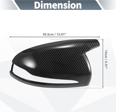 X AUTOHAUX Pair Car Rear View Driver Passenger Side Mirror Cover Cap Replacement Black Carbon Fiber for Mercedes-Benz C E CLASS W205 W213 W238 W222 C217 Mirror Guard Covers Decoration Trims in Saudi Arabia