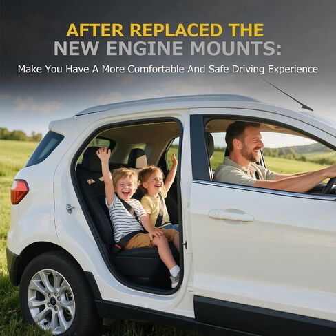 محرك المحرك وحامل Trans Mount متوافق مع 2011-2018 Dodge Journey 3.6L AWD، مجموعة من 4 in Saudi Arabia