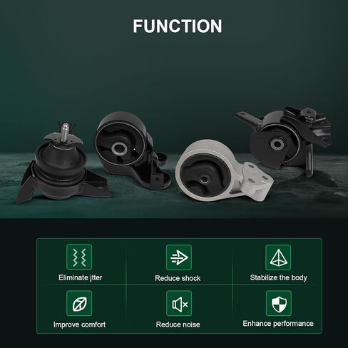 SCITOO Engine Motor Mount and Transmission Mount Set for Kia Spectra 1.8L 2004,for Kia Spectra 2.0L 2004-2006 A6776, A7142, A7144, A7178, EM9337, EM9326, EM9325, EM9362 in Saudi Arabia