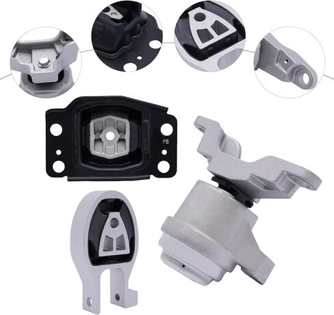 3 Pcs Engine Mount Set for Ford Fusion 2013-2014 1.6L / 2014-2020 1.5L Engine Mount Kit Automatic Motor Mount Kit Direct Replacement 3327 3329 3348 A5603 A5830 A5768 in Saudi Arabia