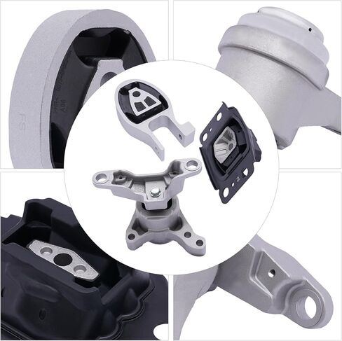 3 Pcs Engine Mount Set for Ford Fusion 2013-2014 1.6L / 2014-2020 1.5L Engine Mount Kit Automatic Motor Mount Kit Direct Replacement 3327 3329 3348 A5603 A5830 A5768 in Saudi Arabia