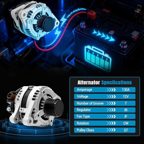 27060-31110 مولد جديد متوافق مع 07-18 لكزس ES350 3.5L V6/07-09 لكزس RX350 3.5L V6/05-18 تويوتا أفالون 3.5L V6/08-13 تويوتا هايلاندر 3.5L V6 مولد السيارات 104210-2100 11137N in Saudi Arabia