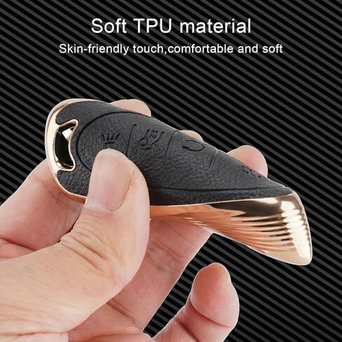 EKALA for Chevy Key Fob Cover Accessories, Soft TPU Key Fob Case with Leather Keychain for Chevy Malibu Cruze Camaro Traverse Sonic Volt Bolt Equinox 5 Button Upgrade Protector (Black) in Saudi Arabia