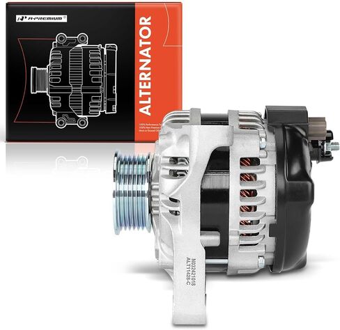 A-Premium Alternator Compatible with Ford Mustang 2009-2010 4.6L, Automatic Transmission, 12V 150A 6-Groove Pulley Clockwise, Replace# 1042102021, 9R3Z10346D in Saudi Arabia