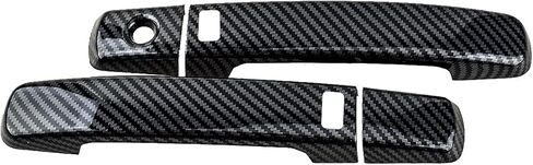 beler 4Pcs Carbon Fiber Style Smart Side Door Handle Cover Trim Fit for Nissan Altima Coupe 2008-2013 in Saudi Arabia
