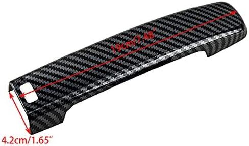 beler 4Pcs Carbon Fiber Style Smart Side Door Handle Cover Trim Fit for Nissan Altima Coupe 2008-2013 in Saudi Arabia