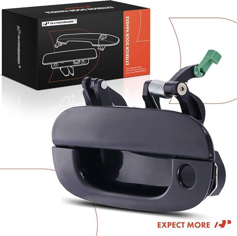 مقبض باب خارجي للسائق الأمامي الأيسر من A-Premium متوافق مع دودج رام 1500 1994-2001، رام 2500 رام 3500 1994-2002، أسود أملس، استبدال # 55275023PTM in Saudi Arabia