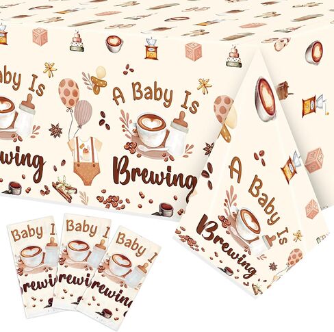 K1TPDE Retro Spy Party tableroths - 3pcs Brown Vintage Secret Agent There Table Covering for Kids Birthday Room Room blastic tableloth mystery decor in Kuwait
