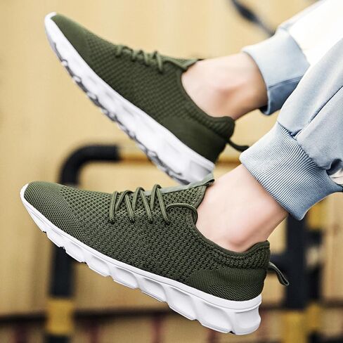 Mens Running Shoes Walking Tennis Sneakers Gym Workout Lightweight Breathable Athletic Shoes Non Slip Jogging Casual Fashion Sport Shoe in Saudi Arabia