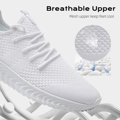Mens Running Shoes Walking Tennis Sneakers Gym Workout Lightweight Breathable Athletic Shoes Non Slip Jogging Casual Fashion Sport Shoe in Saudi Arabia