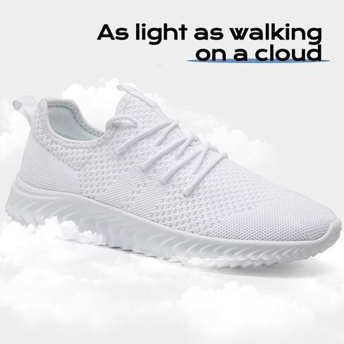 Mens Running Shoes Walking Tennis Sneakers Gym Workout Lightweight Breathable Athletic Shoes Non Slip Jogging Casual Fashion Sport Shoe in Saudi Arabia