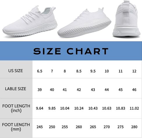 Mens Running Shoes Walking Tennis Sneakers Gym Workout Lightweight Breathable Athletic Shoes Non Slip Jogging Casual Fashion Sport Shoe in Saudi Arabia