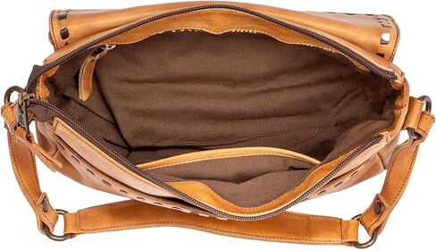 STS RANCHWEAR Women's Bandera Shoulder Bag | Durable Classic Leather Western Shoulder Handbag w/ Leather Tassel & Front Logo in Saudi Arabia