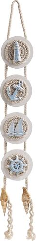 flangairy Coastal Wall Decor 3d Seashell Starfish Conch Wall Hanging Beach Nautical Ocean Theme Bathroom Home Decorations Sea Shell Art in Kuwait