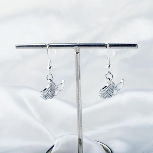 OKEYCH Track and Field Lover Gift Winged Track Shoes Earrings Running Runner Jewelry Cross Country Gift in Saudi Arabia