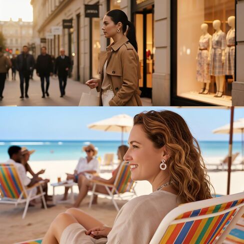 أقراط متدلية ذهبية للنساء، أقراط زركونيا مكعبة من الفضة الإسترليني مطلية بالذهب عيار 14 قيراط لحفلات الزفاف والحفلات الراقصة والحفلات هدية لها in Kuwait