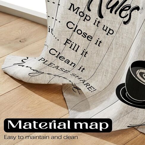 قواعد المطبخ الستائر الستائر والطبقات مجموعة للنوافذ، مقهى نافذة الحمام الستار الستارة 3 قطعة مجموعات، ديكور المطبخ لغرفة المعيشة، 54 بوصة × 36 بوصة in Kuwait