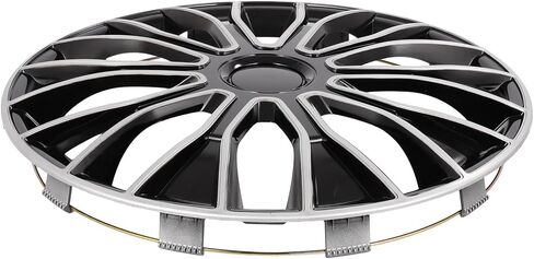 SCITOO 16" Wheel Cover Set of 4 Replacement 16 Inch Hubcaps Universal-Fit for Cars Trucks SUVs with Black Color in Saudi Arabia
