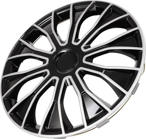 SCITOO 16" Wheel Cover Set of 4 Replacement 16 Inch Hubcaps Universal-Fit for Cars Trucks SUVs with Black Color in Saudi Arabia